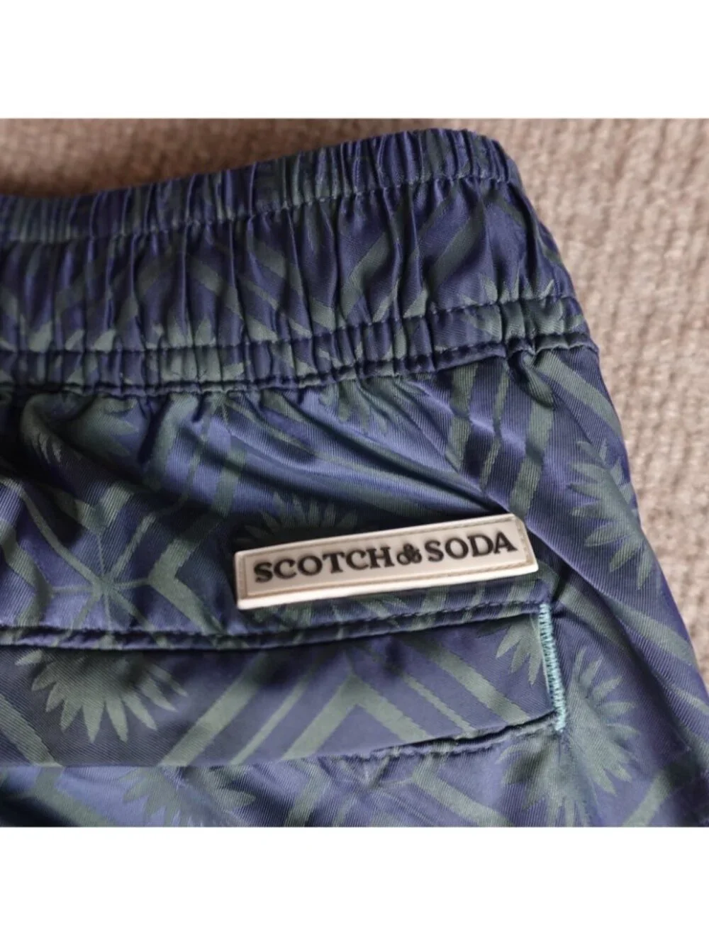 Scotch & Soda Shorts Small Geometric Lined Drawstring
